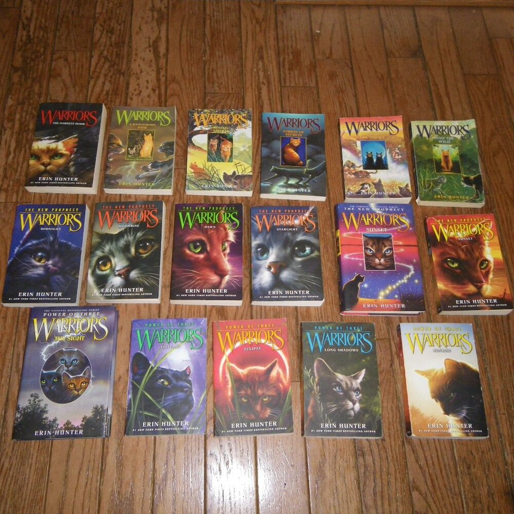 18 Warriors Series Books by Erin Hunter Various Titles Mix Softbacks Hardbacks